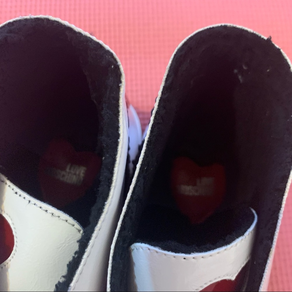 LOVE Moschino Heart Faux Shearling Casual Shoe - Picture 5 of 6